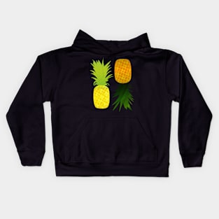 Yellow Pineapple Golden Pineapple Kids Hoodie